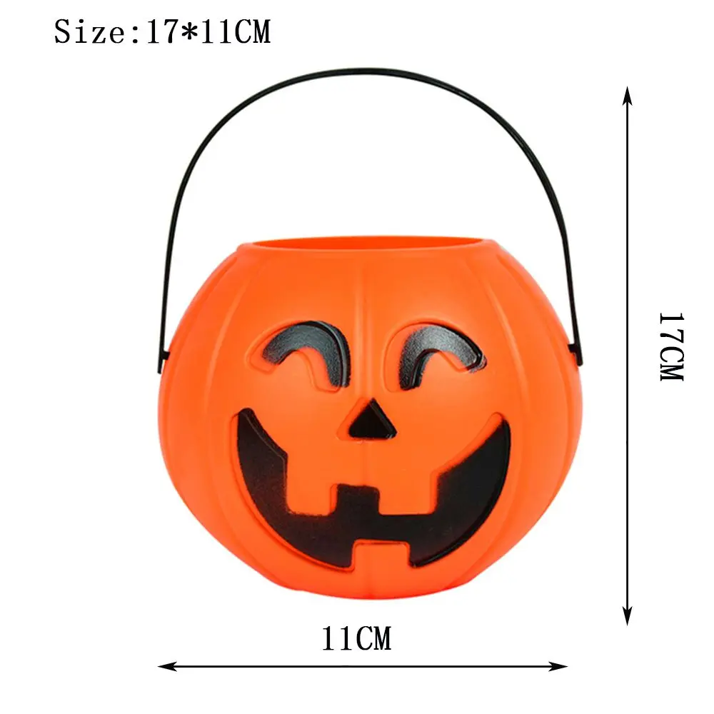 Children Kids Trick Pumpkin Bucket Sweet Holder Halloween Party Decorations Candy Box