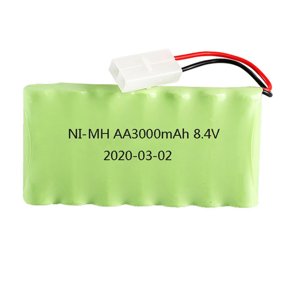 8.4V 3000mah Ni-MH Battery Pack with USB Charger 5in1 cable For Rc toy Cars Boat Gun Tank Train Robot 8.4v high capacity Battery