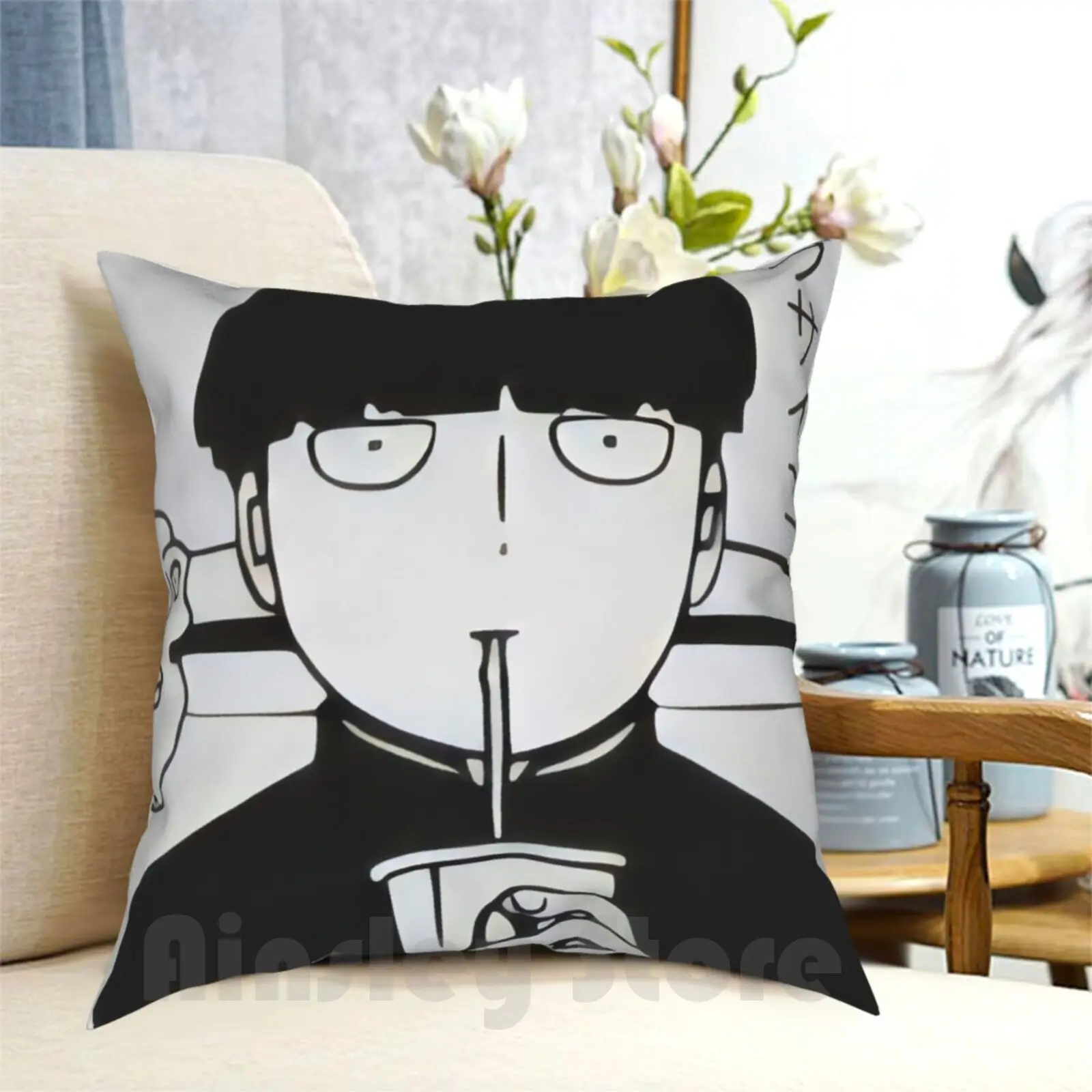 Mob Psycho Pillow Case Printed Home Soft Throw Pillow Mob Psycho 100 Mob Psycho Mob Psycho 100 Mob Mob Psycho 100 Mob