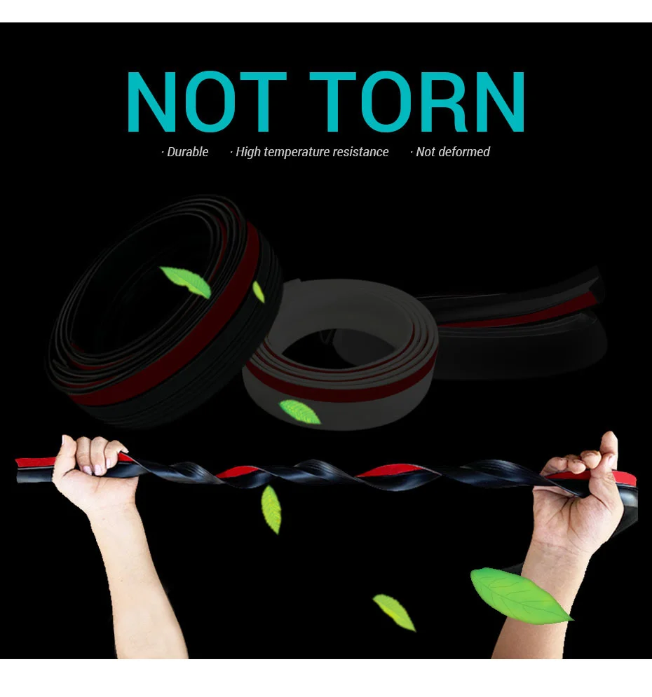 1m Car Rubber Sealing Strip Auto Trunk Lid Gap Seal Strip for Suv Hatchback Upper Edge Automotive Dustproof Sealant Accessories