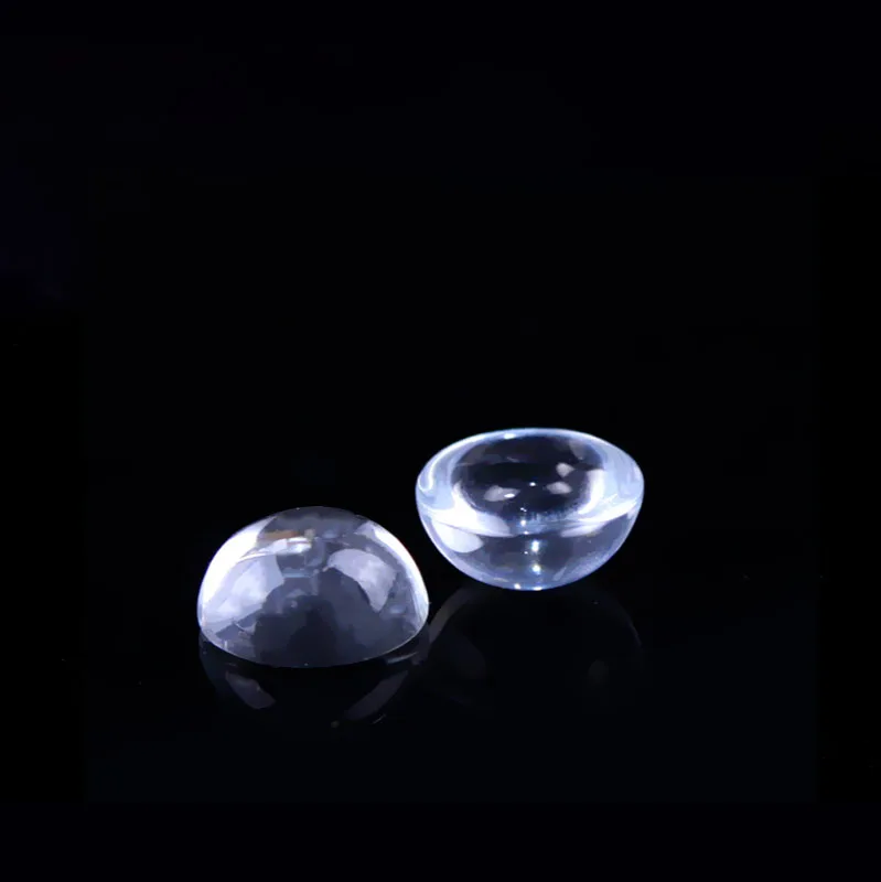 Plano-lente Convexa Vidro Óptico Hemisférico Lente Diâmetro 12 mm Distância Focal 11.6 mm Processamento de Lente