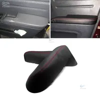 2 uds cubierta de reposabrazos de puerta delantera de cuero suave para Honda Ridgeline 2009 2010 2011 2012 2013 2014 cubierta de Panel de reposabrazos de puerta de coche embellecedor