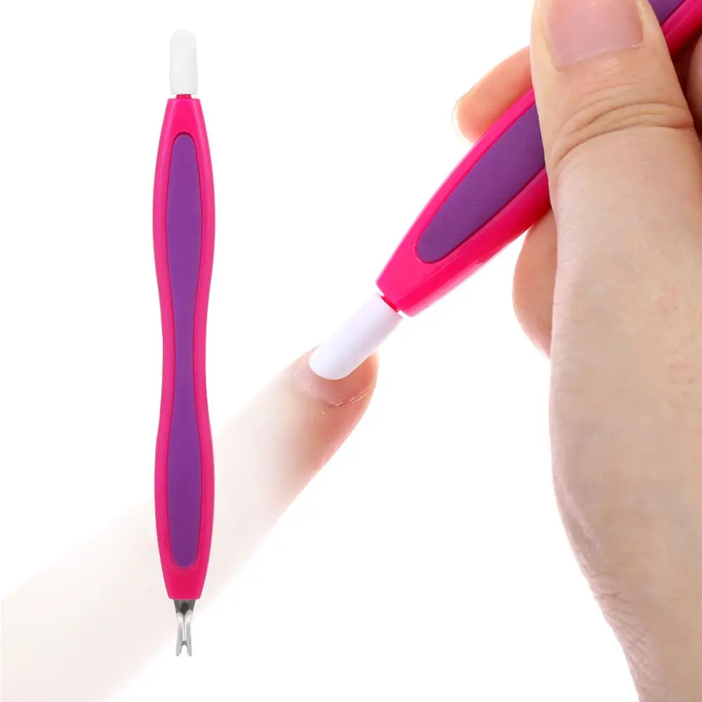 1/3/5 pièces femmes Double face en forme de V ongles conseils dissolvant de cuticules outil de manucure peau morte tondeuse Nail Art fourchette pince