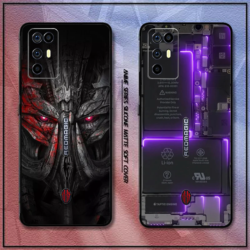 Voor Zte Nubia Red Magic 6 6 Pro 6R 2021 Telefoon Case Soft Tpu Mobiele Cover Redmagic 6R 5G 5S 3 3S Fashion Cartoon Geschilderd Shell