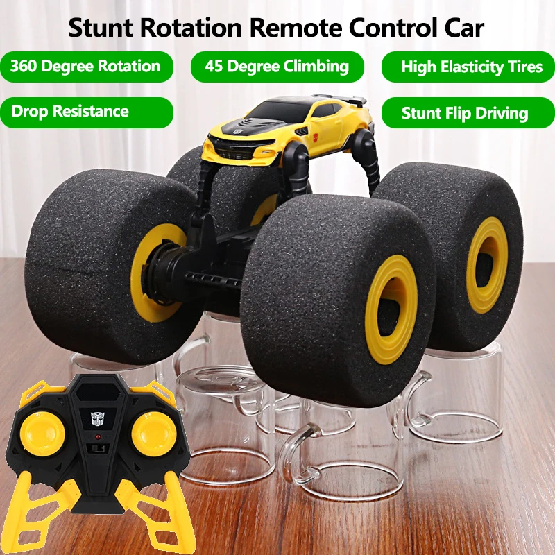 RC Stunt Car Drift Soft Big Sponge Tires Buggy Vehicle Model Radio Controlled Machine Remote Control Toys for Boys Birthday Gift