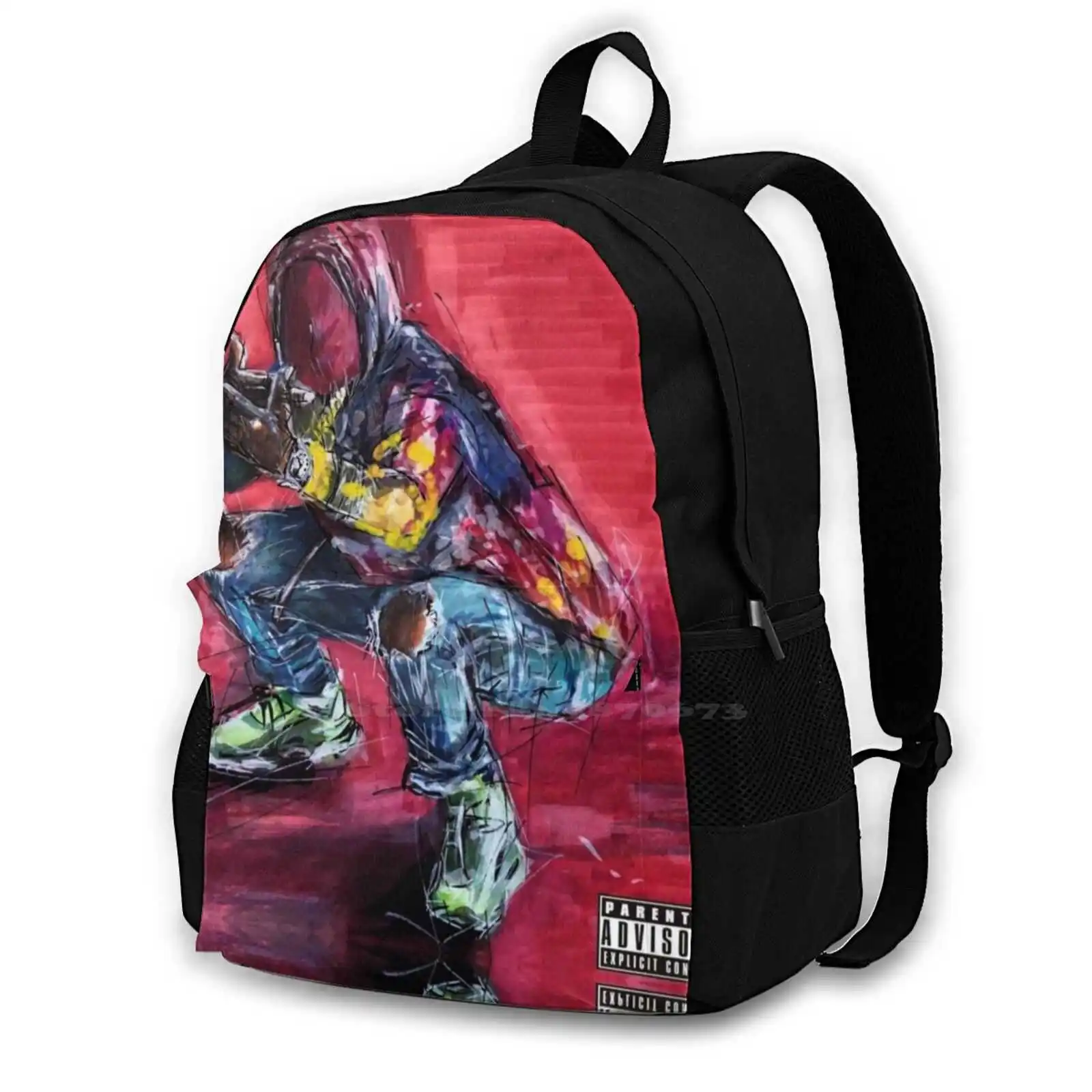 Westside Gunn Flygod Is An Awesome God Pattern Design Bag Student'S Backpack Roc The Pimpire Strikes Back East Coast Hip Hop