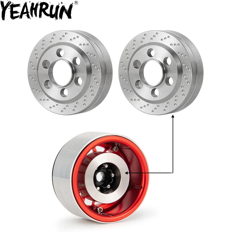 YEAHRUN Brass Internal Counterweight Ring Insert for 1.9 2.2 inch Wheel Rims Axial SCX10 TRX4 TRX6 VS4-10 RC Crawler Car