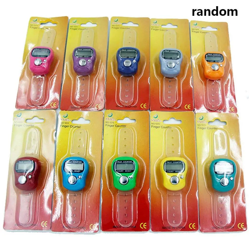 1 Chiếc Giờ Phản Mini Stitch Bút Đánh Dấu Và Hàng Ngón Tay Phản LCD Điện Tử Kỹ Thuật Số Đường Kiến Tạo Phản May Đan Dệt dụng Cụ