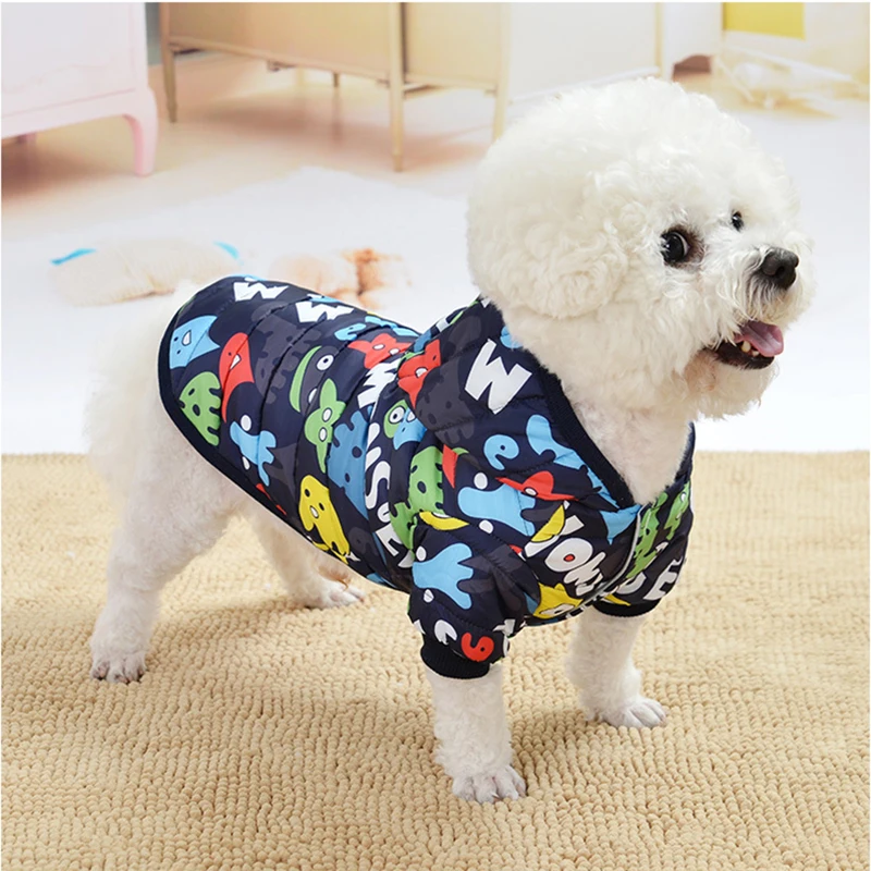 Warm Dog Clothes For Small Dog Windproof Winter Pet Dog Coat  Dog Jumpsuit Puppy Outfit Vest Jumpsuit For Chihuahua Clothes