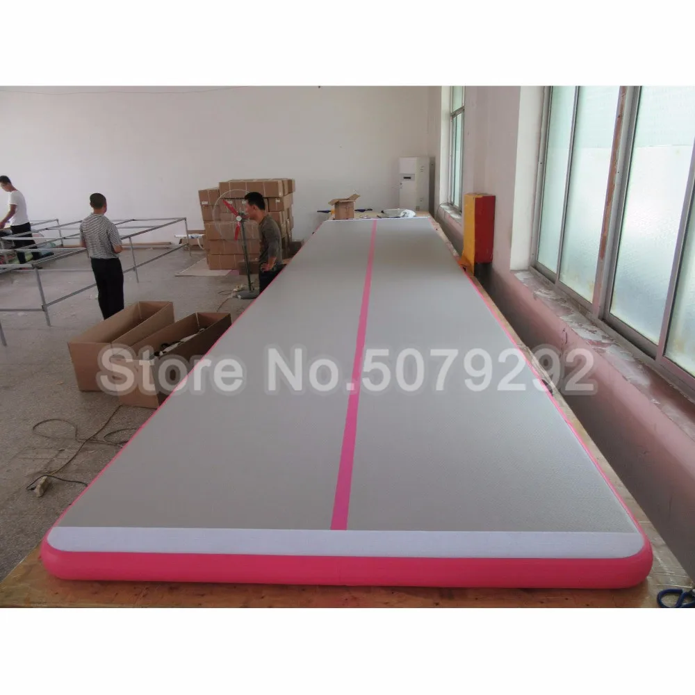 

Factory Inflatable Airtrack Mat Big Size 6m/7m/8m Gymnastics Mat For Training DWF Material Air Floor With Pump Sport Jumping Mat