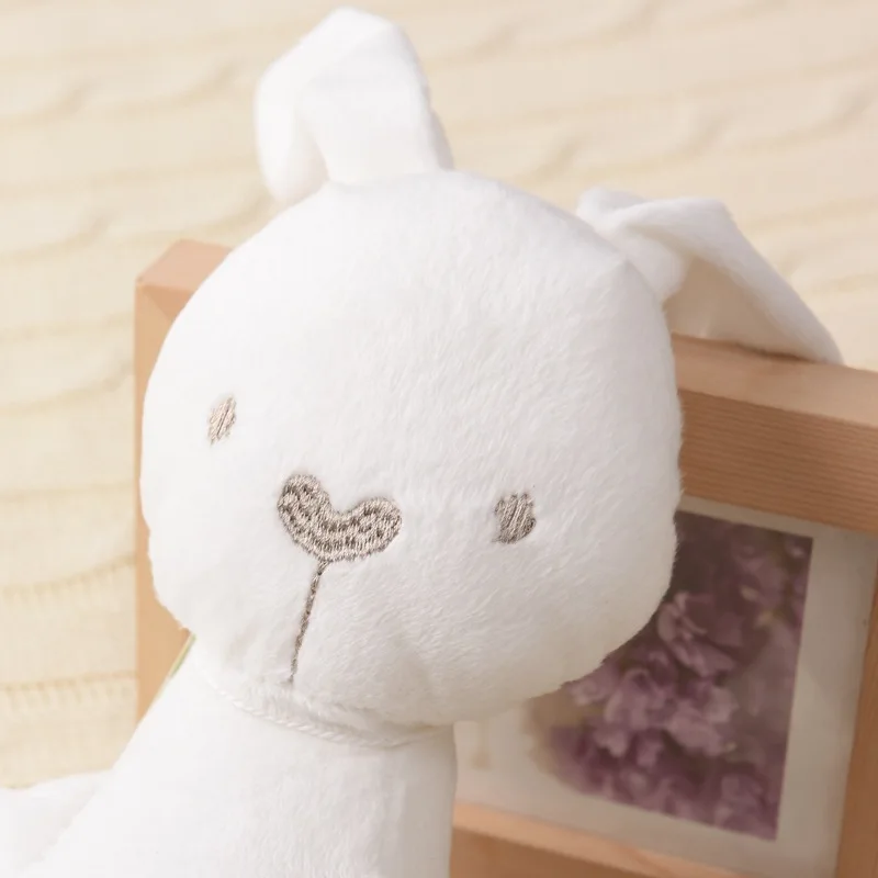 42CM Cute Cartoon długie uszy lalka-królik dziecięce miękkie pluszowe zabawki dla dzieci Bunny Sleeping Mate wypchane pluszowe zabawka w kształcie