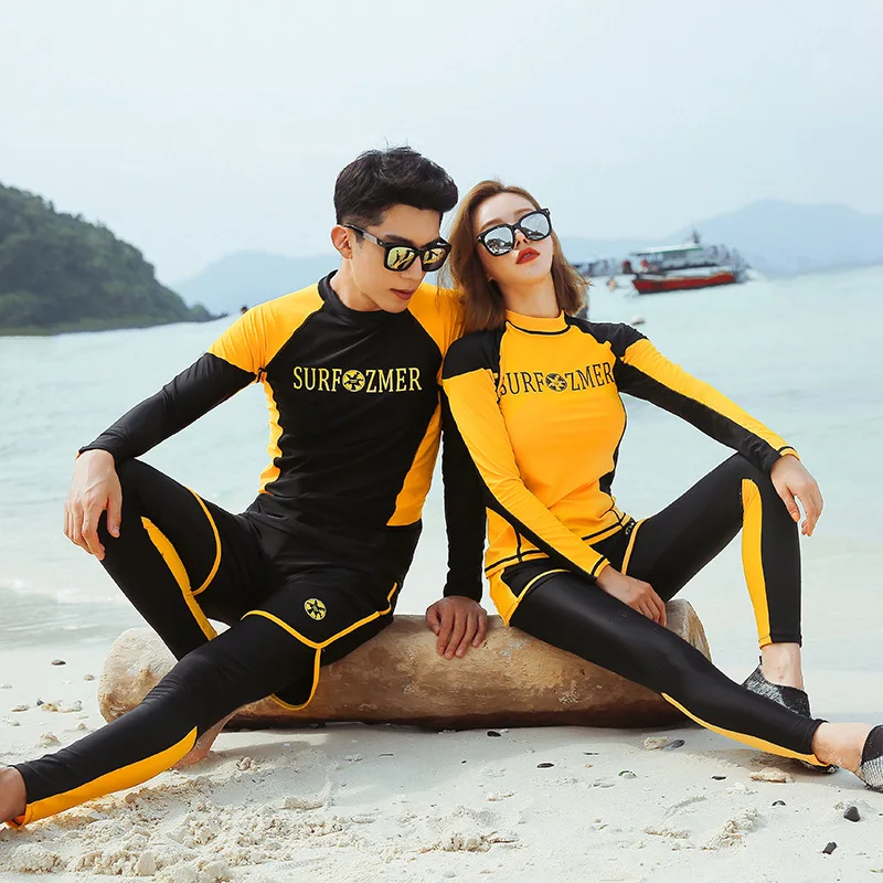 Protection Suit Jellyfish Suit Wetsuit Split Long-sleeved Swimsuit Surfing Suit Snorkeling Swimming Rafting Sun