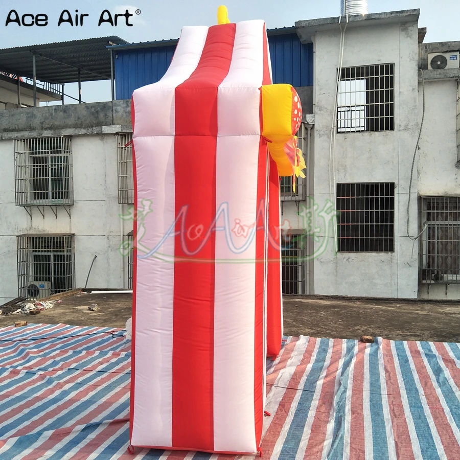 Inflatable Circus Arch for Party, Carnival Arch Gate, Beautiful Red and White, Made by Ace Air Art, 3mwx3mh