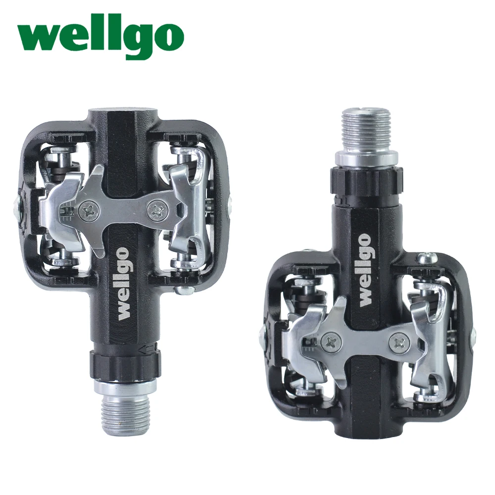 Wellgo Original WM001 Aluminum Body Boron2 DU Bearing 9/16 Bicycle Pedal for MTB Off-Road Mountain Road Bike Cycling Parts