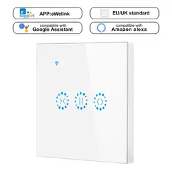 CBE WiFi inteligentny przełącznik kurtyny ue/UK 10A elektryczny zmotoryzowany rolety rolety pracy z Alexa Google Home Panel szklany