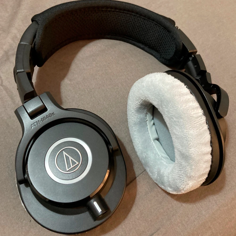 KQTFT Velluto Cuffie di Ricambio per Audio-Technica ATH-ATH-M30x ATH-M40X ATH-M50X ATH M30x M40X M50X Paraorecchie Copertura del Cuscino Cuscino Tazze