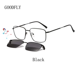 Polarized Sunglasses Men Women Magnetic Clip On Sunglasses Sun Glasses Men Women Sunglass Square Glasses Frame Of Eyeglasses