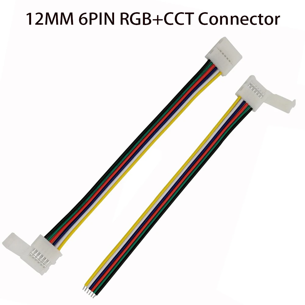 2pin 3pin 4pin 5pin 6pin LED Connector Solderless Adapter  For 3528 5050 RGB RGBW RGBCCT LED Strip