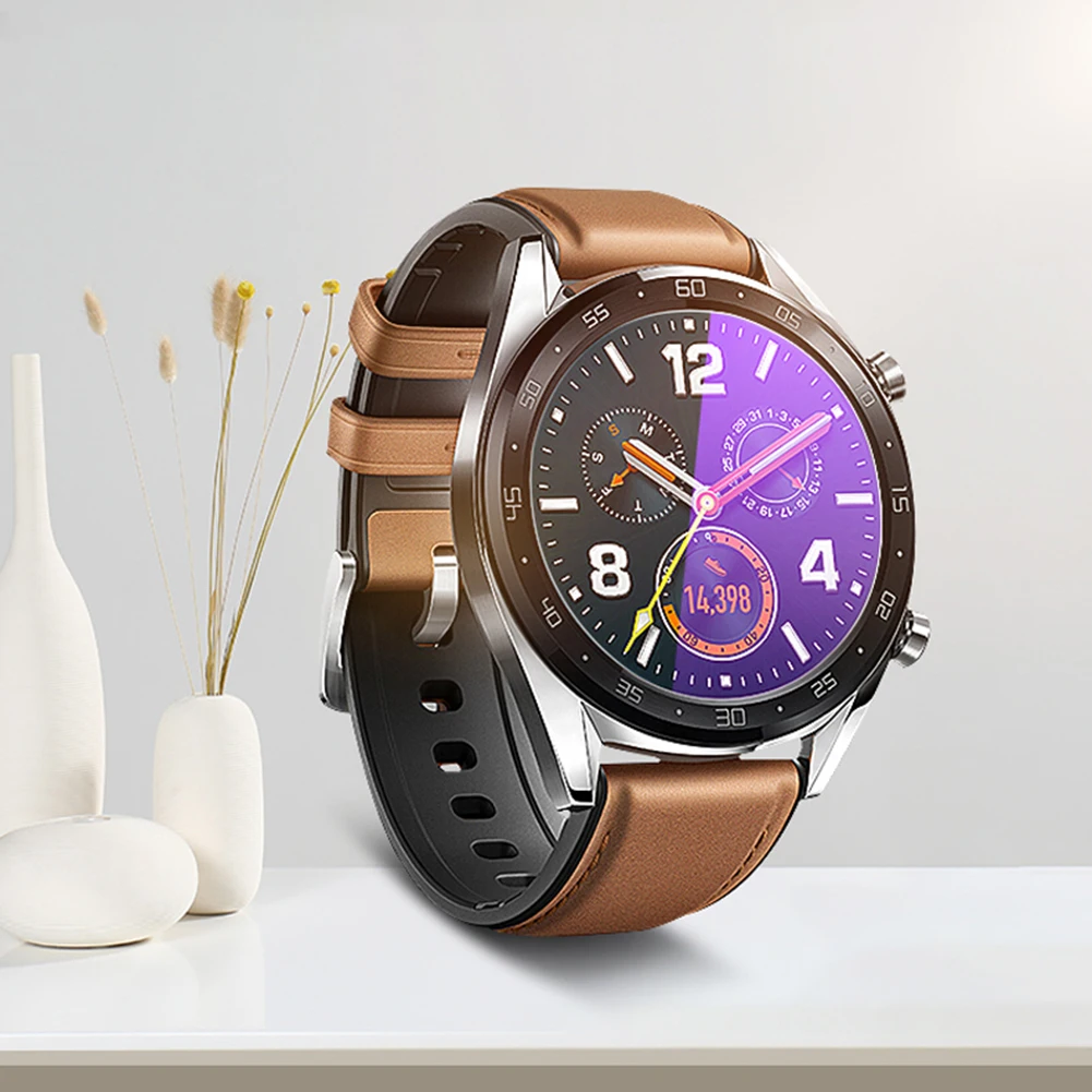 Premium Tempered Glass For Huawei Watch GT1/GT2 Smartwatch Screen Protector Explosion-Proof Film Accessories Anti Purple Light