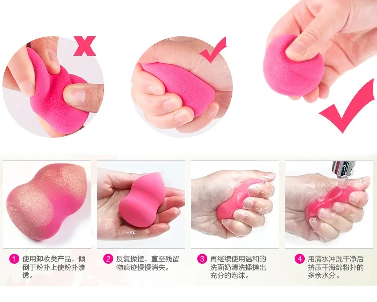 Esponja cosmética puff maquiagem fundação corretivo pó puff suave beleza compõem ferramentas venda