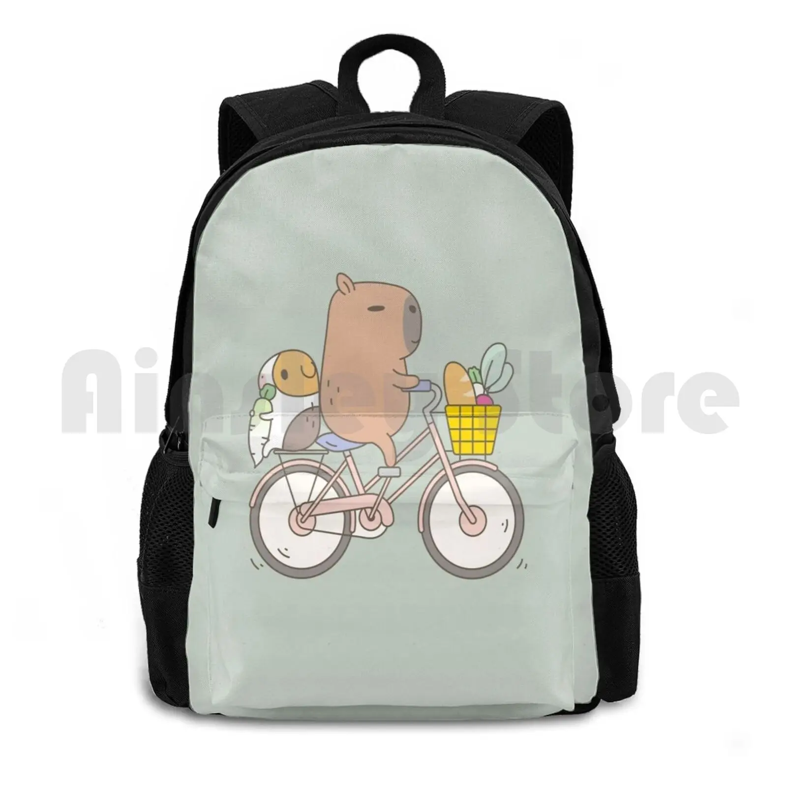 

Bubu The Guinea Pig , Biking Outdoor Hiking Backpack Waterproof Camping Travel Bubu Moonch Biking Guinea Pig Guiena Pig Art