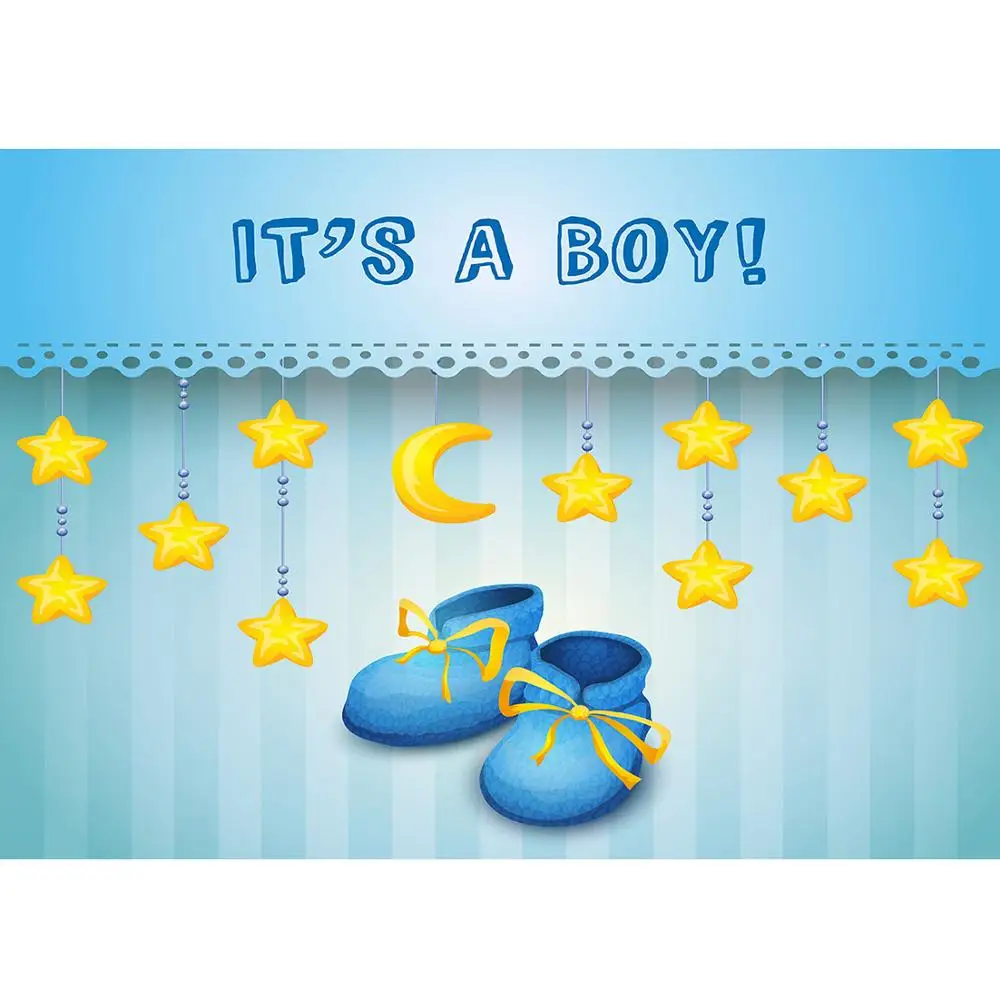 Luna Star Ragazzo Blu Fotografia Sfondo Vinile Sfondo di Panno per I Bambini Appena Nati Del Bambino Di Compleanno Del Partito di Photophone Photo Studio