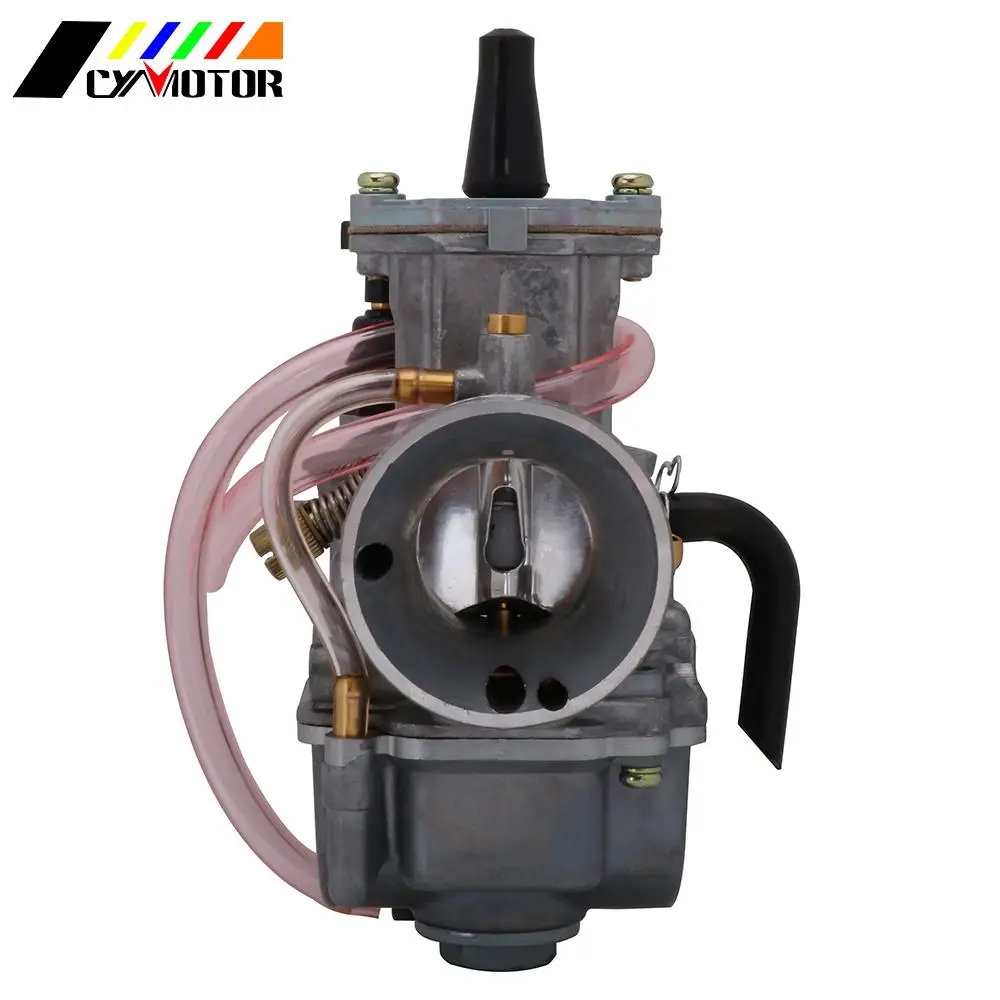 Motorcycle Universal Carburetor Carburador Cable Carb. Racing For Keihin Mikuni With Power Jet PWK 21 24 26 28 30 32 34mm