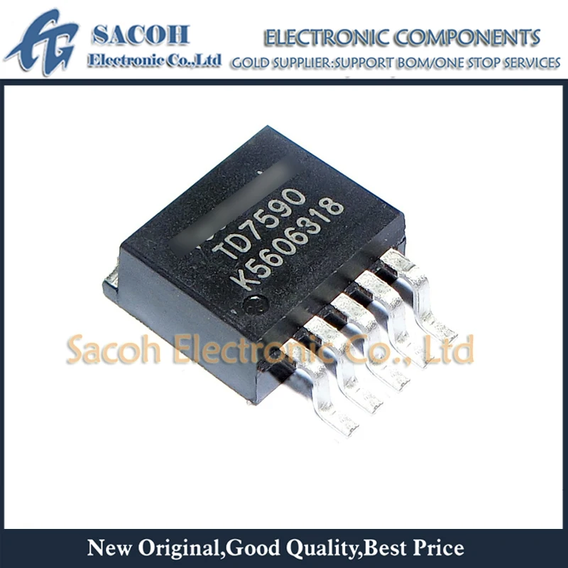 10Pcs TD7590 or TD7580 or TD7530 TO-263 5A 36V 240KHZ DC/DC Converter