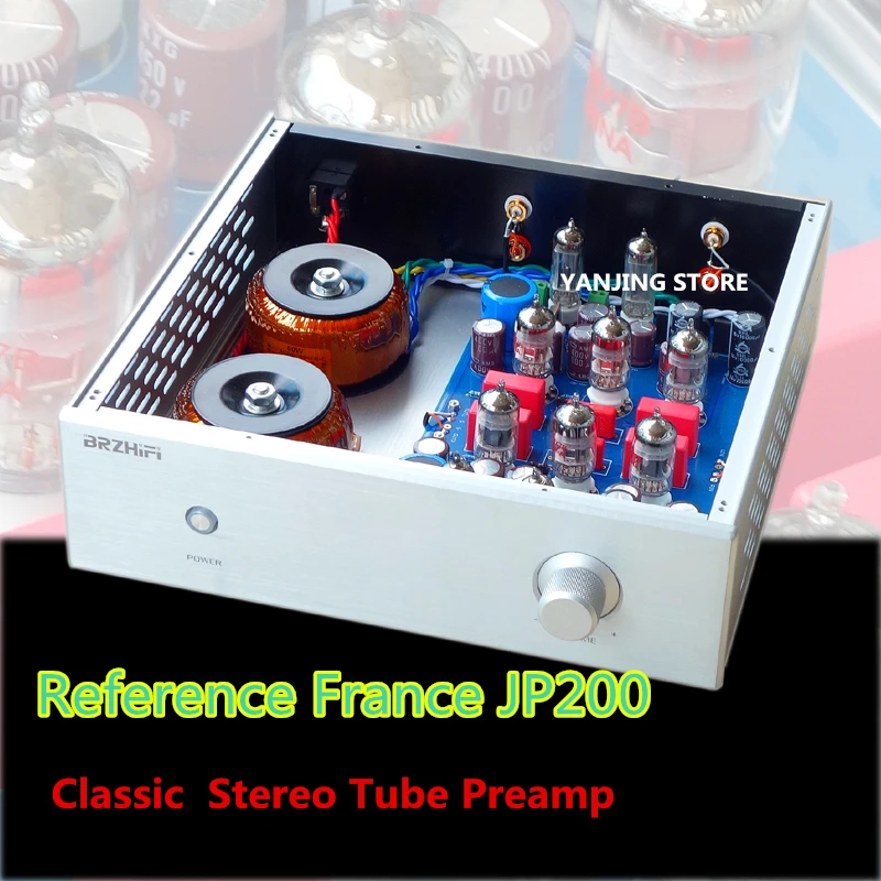 Weiliang jp200 base em frança jp200 pré-amplificador circuito de alta fidelidade tubo estéreo preamp