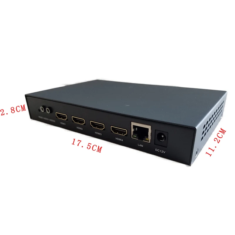 OTV-HE04AU 4 canali HDMI IPTV Facebook Youtube Streaming Live H.265 H.264 Video HD hdmi-compatibile RTSP SRT Encoder
