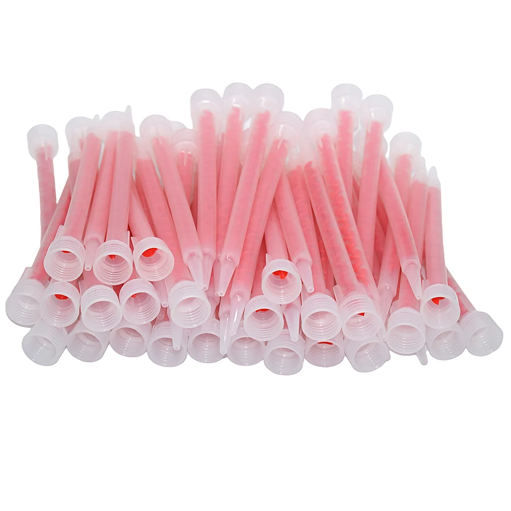 5 pz/50 pz AB colla Mixer plastica tubo misto resina epossidica colla adesivi bella stuccatura strumenti di costruzione ugello di miscelazione statica