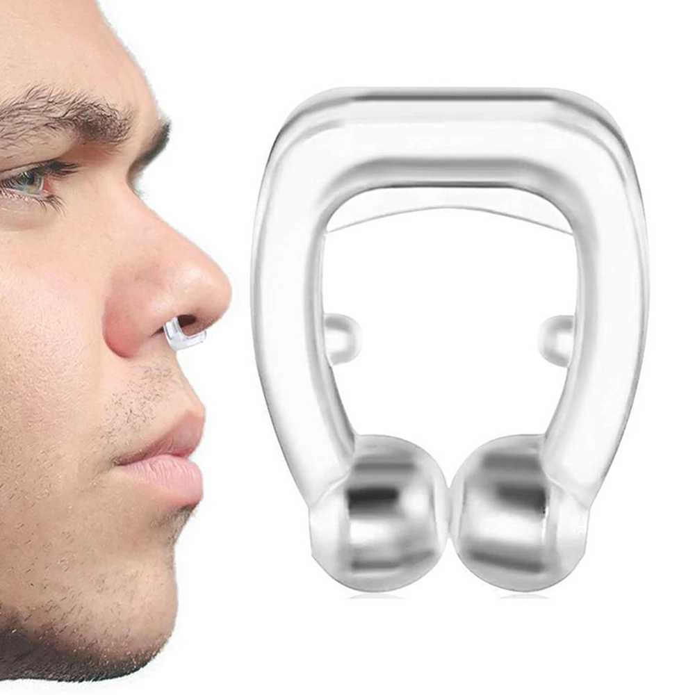 1pcs/Box Anti-Snoring Silicon Magnetic Nose Clip Stop Snoring Clips Health Care Better Breath Sleeping Aid Snore Reduce Tool