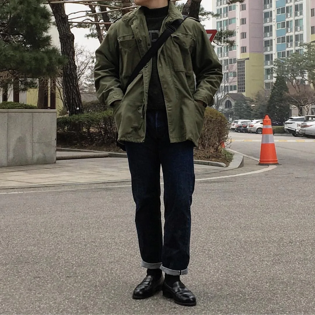 US Olive Green Military Army M65 Jacket Color Caqui Liviana American Air Force Coat