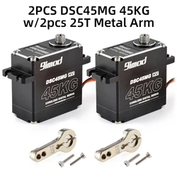 Hot 9imod Waterproof Servo DSC45MG 45KG 180 Degree Aluminum Case Digital Metal Gear HV Coreless Servo for RC Car Truck