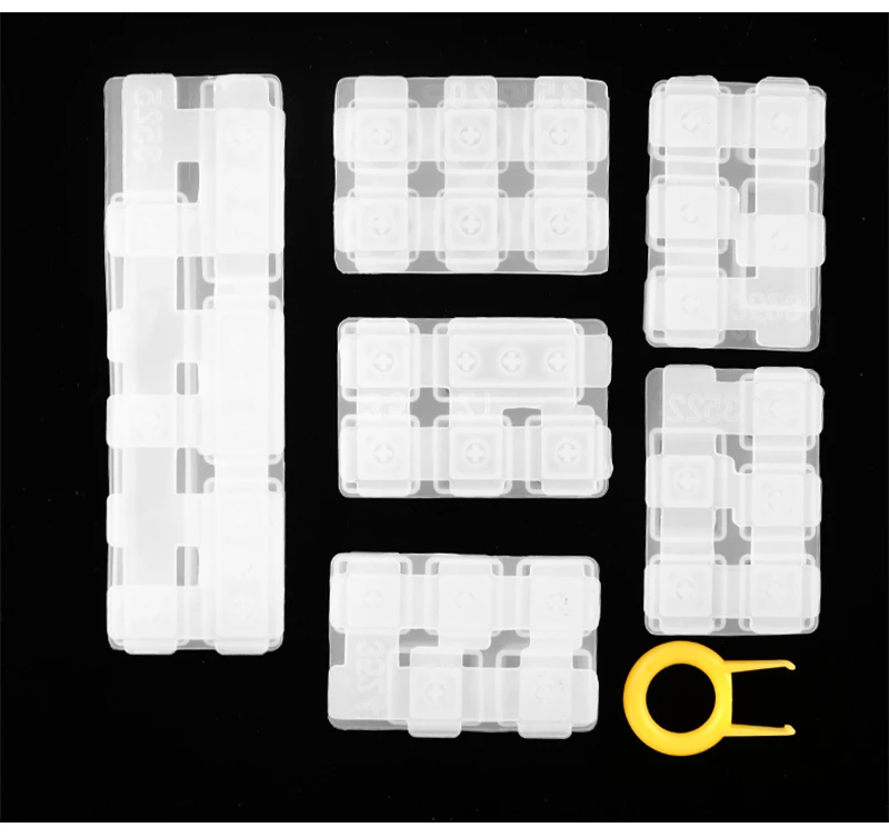 TC156 DIY Set Manual Mechanical Gaming Keyboard Key Caps Resin Clavier Silicon Molds Keycap Mold For Art Epoxy Handmade Crafts