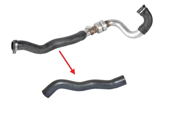 TURBO HOSE EXCLUDING METAL PIPE BIG HOSE SHOWN WITH ARROW 8200598006