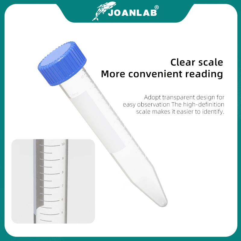 JOANLAB Plastic centrifuge tube 0.2 ml 0.5 ml 1.5 ml 2 ml 10 ml 15 ml 50ml micro scale pcr tube prp tube Lab equipment test tube