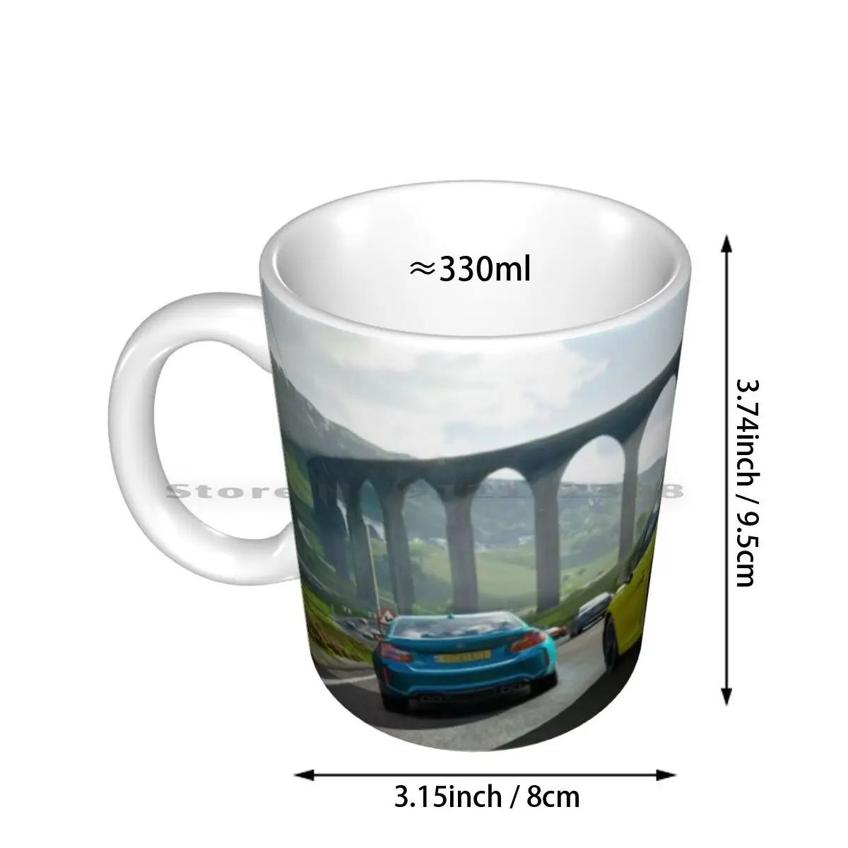 Horizon Racing Ceramic Mugs Coffee Cups Milk Tea Mug Racing Game Race Racing Horizon Car Games Gaming Games Video Games Horizon