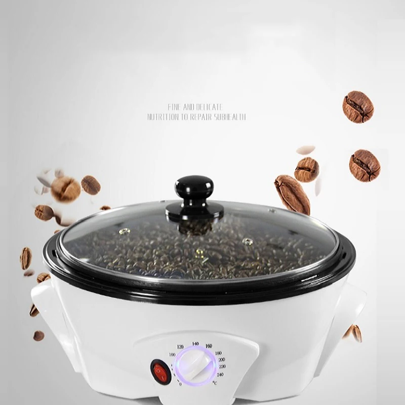 800G เครื่องคั่วกาแฟไฟฟ้าอัตโนมัติกาแฟ Bean Baker 1200W เครื่องเบเกอรี่เหมาะสำหรับถั่วลิสงคั่ว