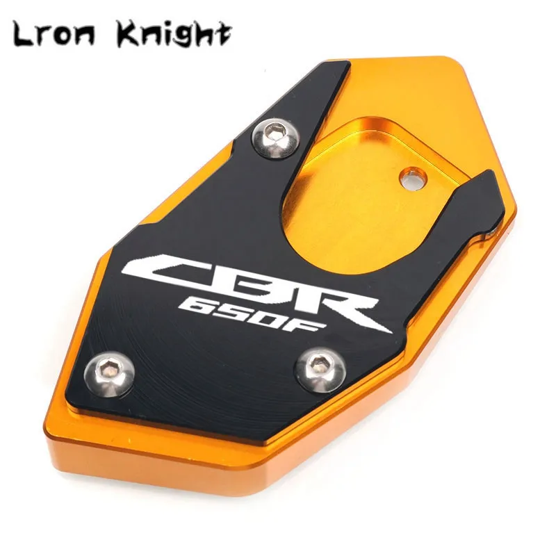 For HONDA CB650F CBR650F CB CBR 650F 2014 2015 2016 2017 2018 CNC Kickstand Foot Side Stand Extension Pad Support Plate Enlarge