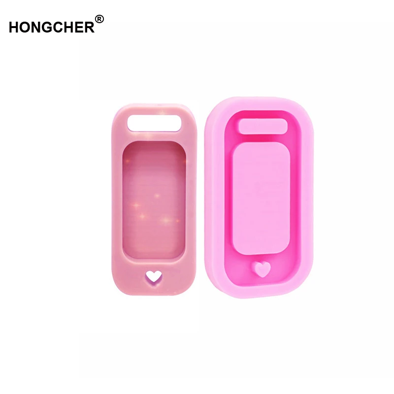 

New Shiny High-quality goods classification tag epoxy resin silicone molds, fashion jewelry love heart hole pendant clay mold