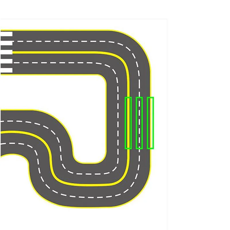 Yahboom Smart Car Track Map Image Processing Autopilot Map for Raspblock AI Visual Automatic Drive Track Map for Jetbot