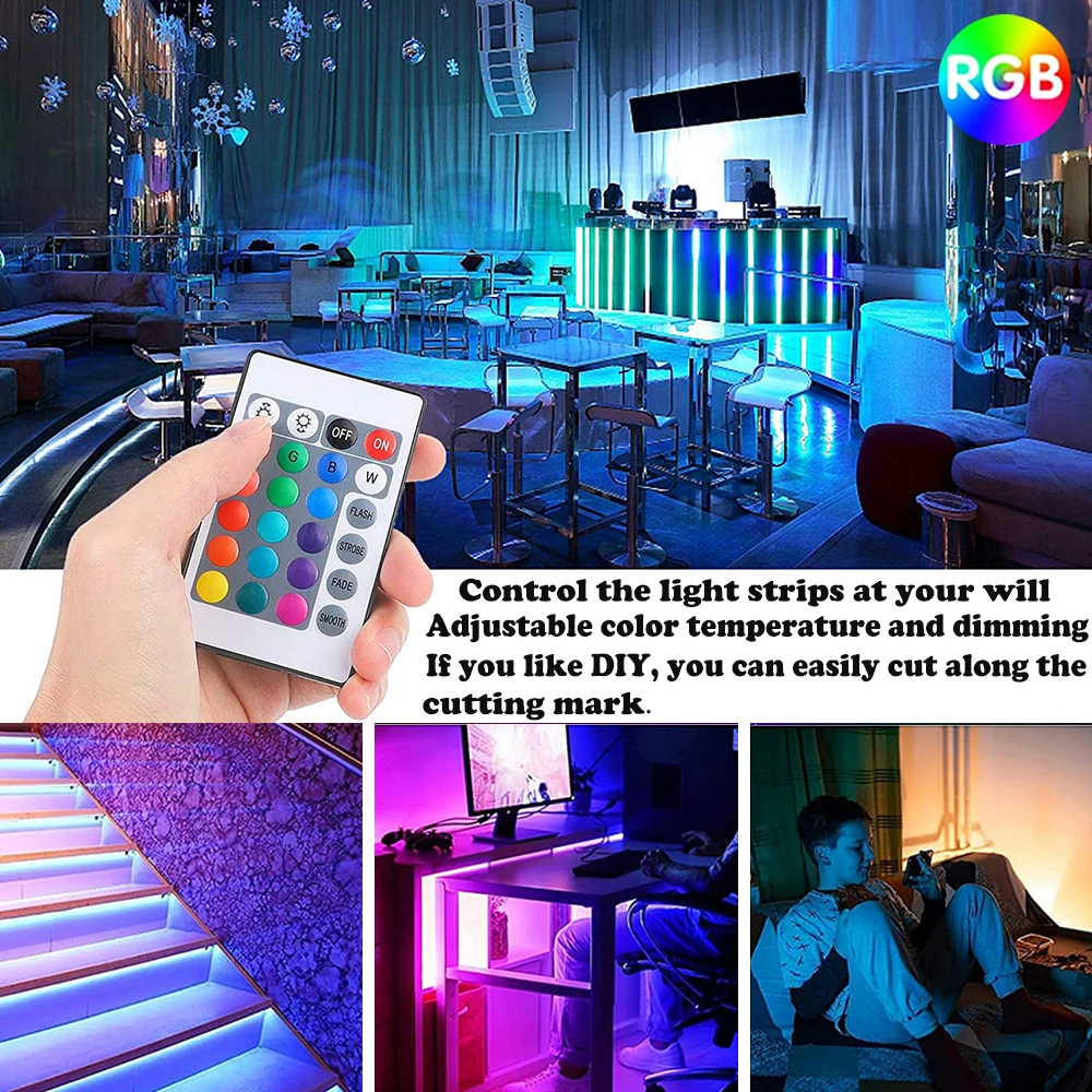 Bluetooth 5050 Led Strips Light Rgb Infrarood Afstandsbediening Usb 5V Flexibele Lint Lamp Diode Backlight Voor Tv Pc app Controle