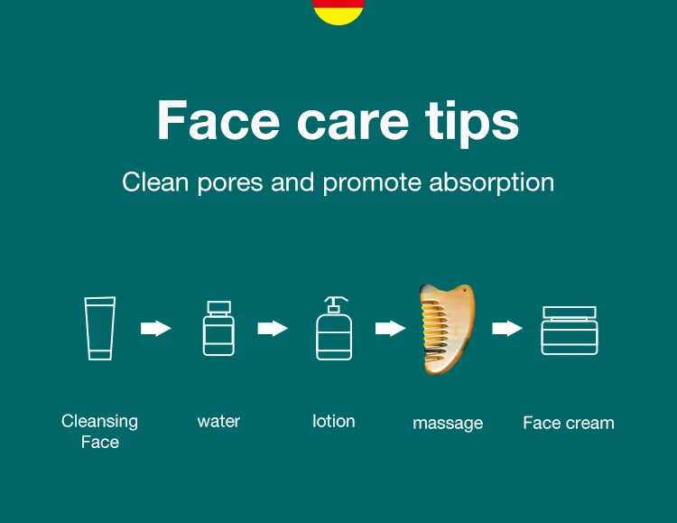 MR.GREEN Kamm Mit Guasha Schaben Massage Bord Natur Ox Horn Gesicht Schönheit Werkzeuge Hals Körper Massage Haut Schmerzen Relief Schaber – Detail 7