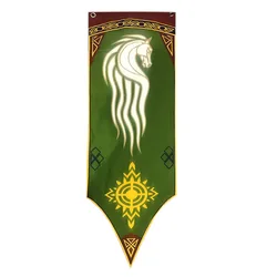 Lord Ring Rohan Designer Banner Flag Wall Hanging KTV School Bar Home School Cosplay Party Decoration Gift