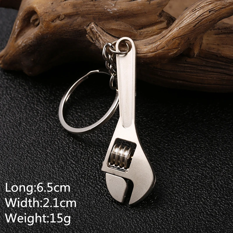 Hot Keychains For Men Car Bag KeyRing Combination Tool Portable Mini Utility Pocket Clasp Ruler Hammer Wrench Pliers Shovel