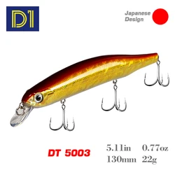 D1 Suspending Minnow 130mm 22g Floating 0-1.2m Fishing Lure 2020 Jerkbaits For Fishing Fake Bait Pike Bass Perch Jerkbait