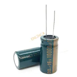 4pcs/lot 16V 10000UF 16*30 high frequency low impedance aluminum electrolytic capacitor 10000uf 16v 20%