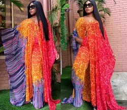 Two Piece Pants Set Outfits African Clothes Print Dresses for Women 2021 Summer Fashion Robe Suit Long Maxi Dress Sets Plus Size