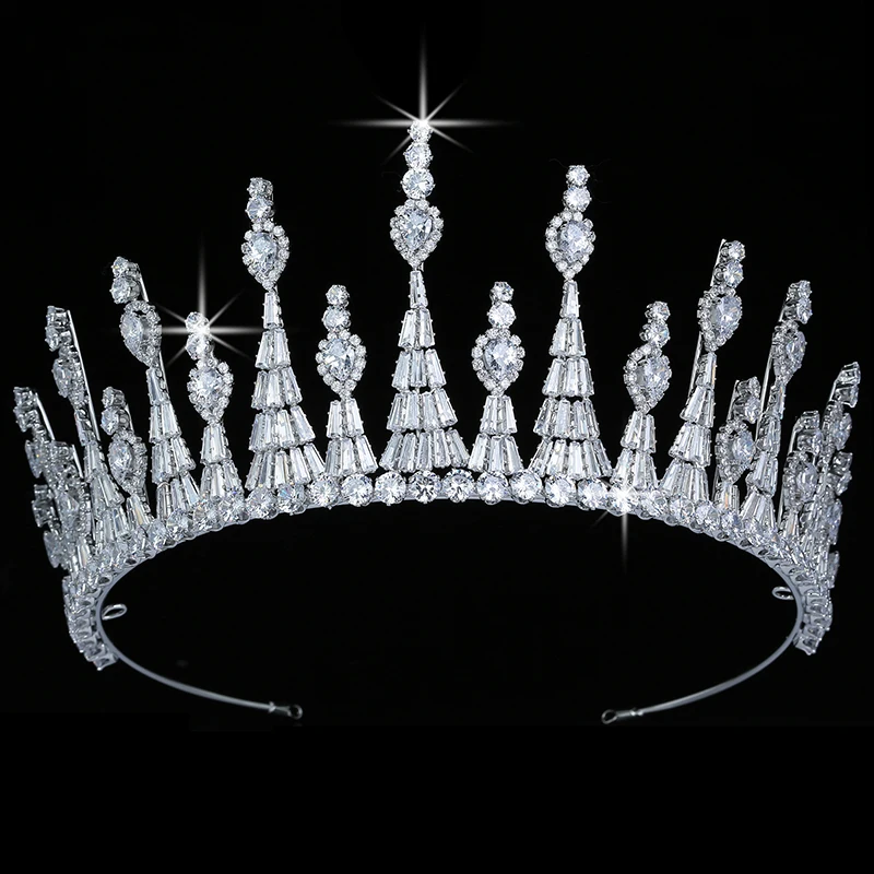 

Tiaras and Crown HADIYANA Trendy Vintage Women Wedding Bridal Hair Accessories Fashion Party Hair Jewelry BC5607 Corona Princesa